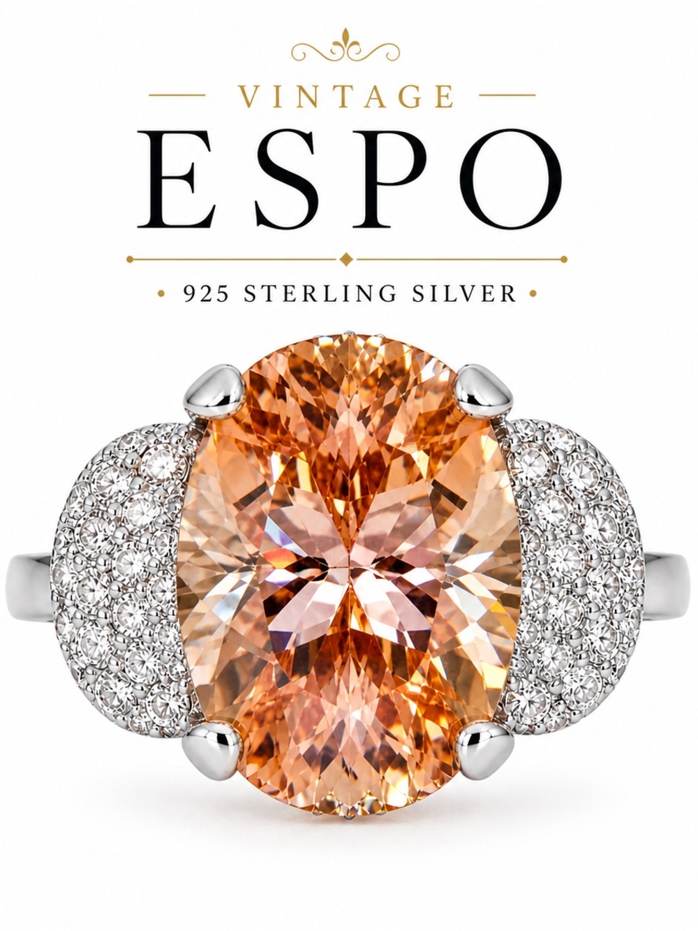 C219 ESPO 925 Tourmaline ring sz 9
